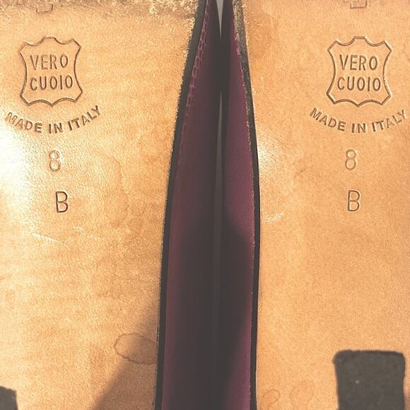 PHYLLIS POLAND 90’s DESIGNER BURGUNDY PINK PUMPS Stunning Snake Heels Edges 8B - Picture 13 of 14